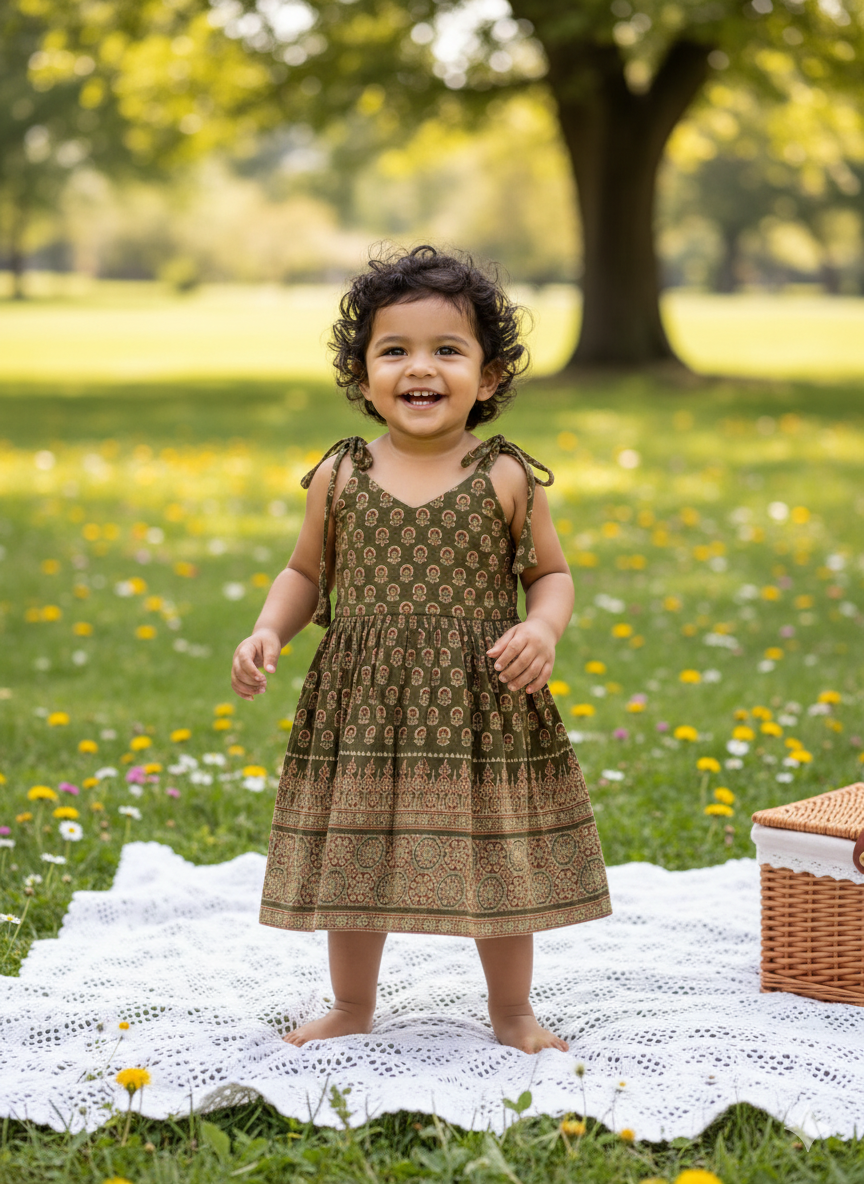 Pure Cotton Embroidery Work One Piece
