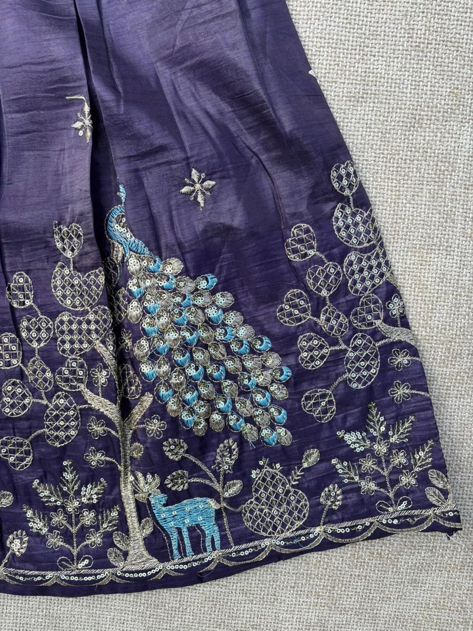 Royal Peacock Gold Crush Kids Lehenga Choli Set Season 2